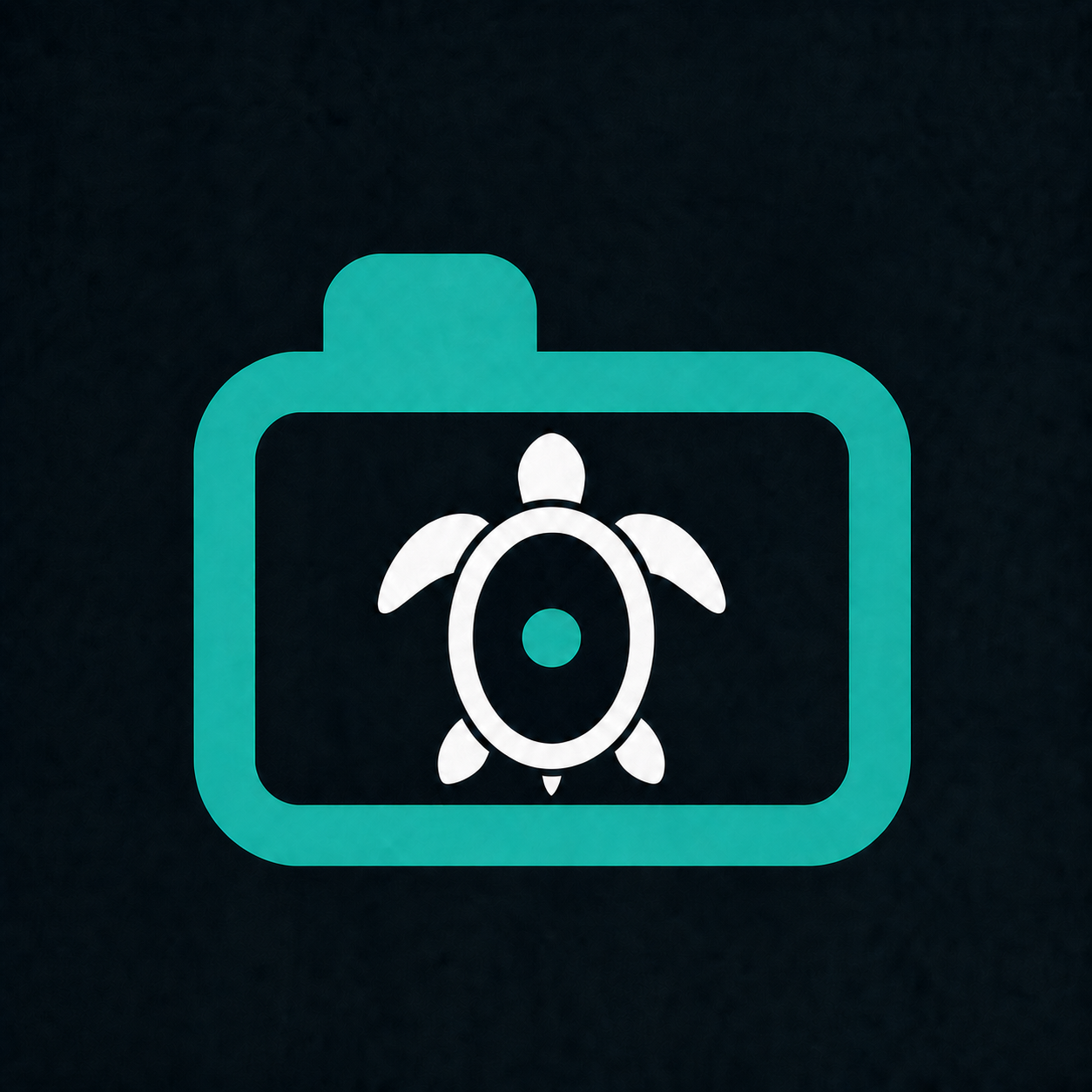 Snapper camera icon with a turtle-shaped lens